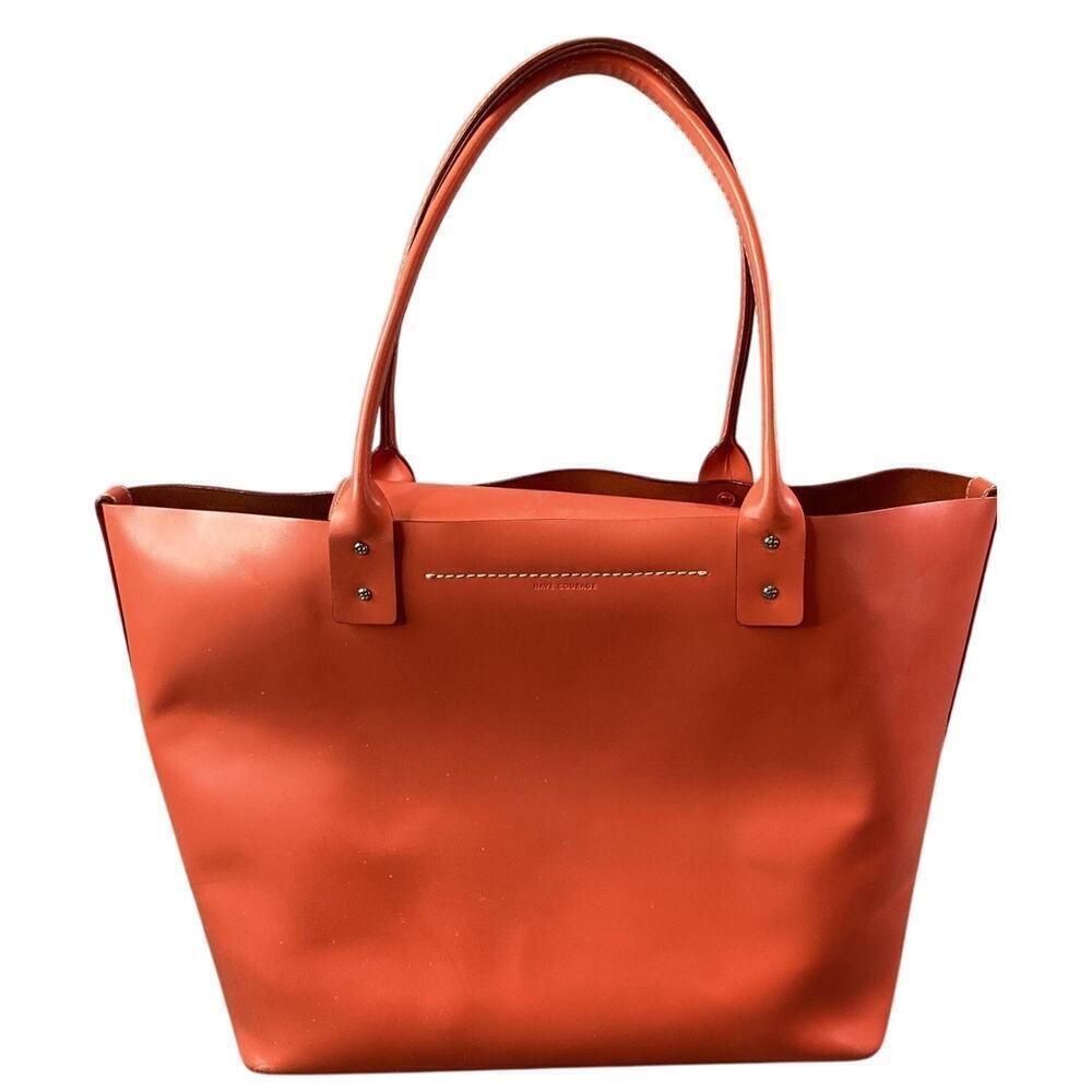 Kate Spade NY Tangerine Smooth Leather Tote w/โ COA $400 - Picture 2 of 6
